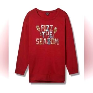 NWT "Fizz the Season" Fleece Sweatshirt